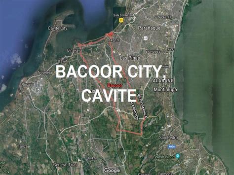 Free Detailed Google Hybrid Map of Bacoor Cavite .